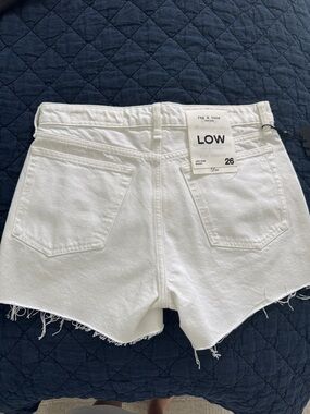 rag & bone nwt Dre White Low-Rise Denim Shorts